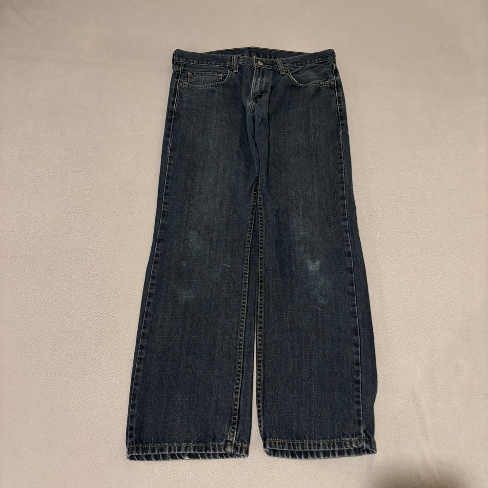 Levis 559 Relaxed Straight Mens Blue Denim Jeans 33x32 Medium Wash Grunge Skater